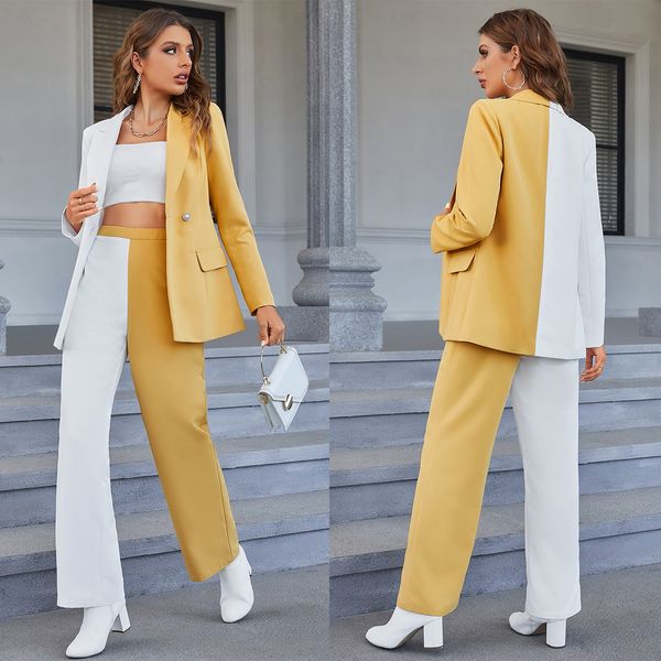 spring designer women pants suits color matching celebrity mother of the bride wear evening party wedding formal 2 pieces, Black;red
spring designer women pants suits color matching celebrity mother of the bride wear evening party wedding formal 2 pieces, Black;red