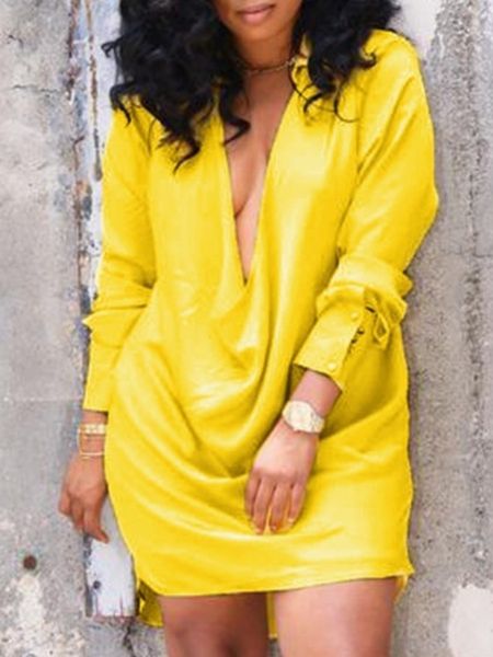 plus size dresses lw size dress deep v neck ruched curved hem solid loose casual regular long sleeve straight shirt collar summer clothings, Black
plus size dresses lw size dress deep v neck ruched curved hem solid loose casual regular long sleeve straight shirt collar summer clothings, Black