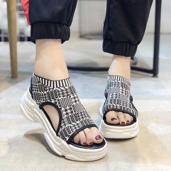 summer sport sandals women korean slip on wedge platform casual beach shoes fashion mesh breathable light sandalias de mujer 0130, Black
summer sport sandals women korean slip on wedge platform casual beach shoes fashion mesh breathable light sandalias de mujer 0130, Black