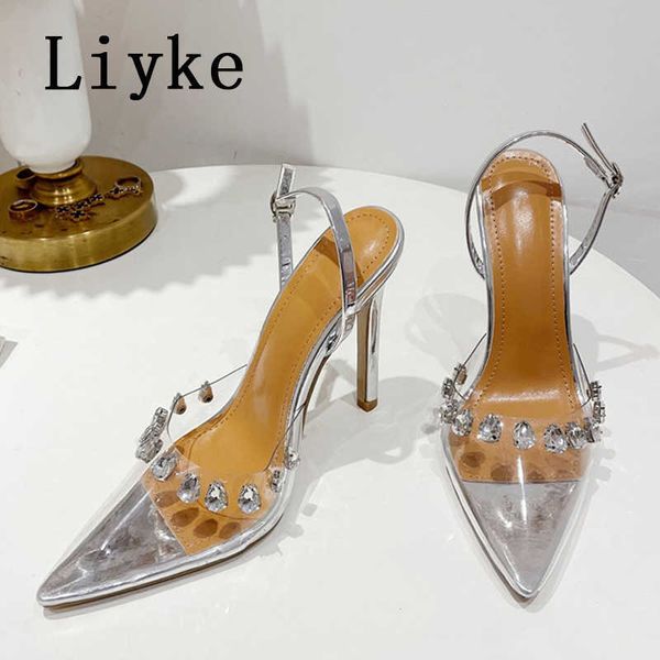 new pvc transparent women pumps crystal rhinestones rivet high heels pointed toe wedding prom sandals spring shoes 0129, Black
new pvc transparent women pumps crystal rhinestones rivet high heels pointed toe wedding prom sandals spring shoes 0129, Black