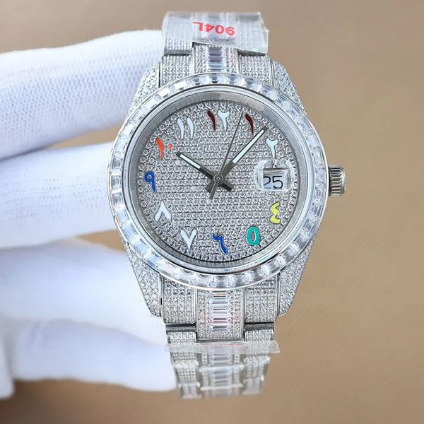 mens watches automatic mechanical movement wristwatches diamond stainless steel strap 41mm dial designer sapphire waterproof montre de luxe, Slivery;brown
mens watches automatic mechanical movement wristwatches diamond stainless steel strap 41mm dial designer sapphire waterproof montre de luxe, Slivery;brown