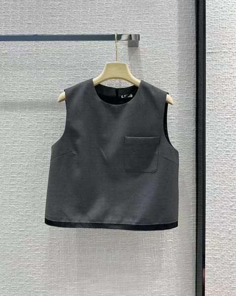 brand same style vests 2023 spring summer o neck panelled patchwork designer vests luxury women's 0130-6, Black;white
brand same style vests 2023 spring summer o neck panelled patchwork designer vests luxury women's 0130-6, Black;white