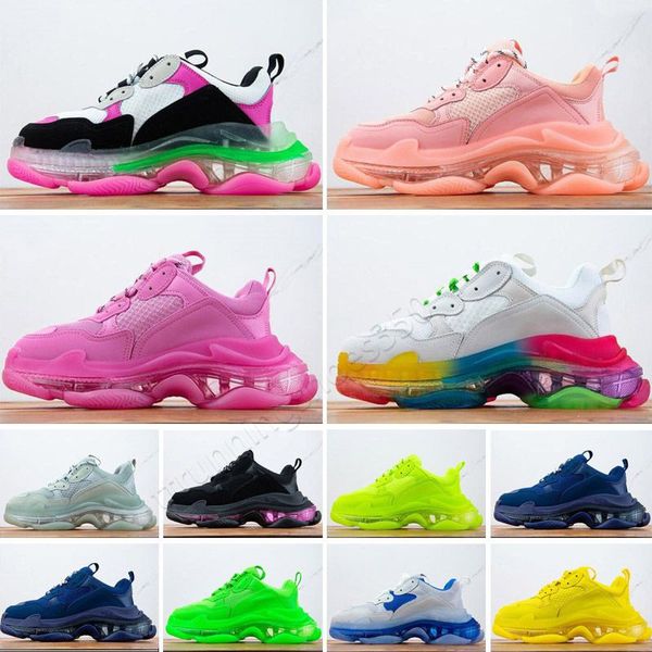 with box running shoes triple s clear sole men women platform fashion paris sneakers black white neon green red mens trainers casual jogging
with box running shoes triple s clear sole men women platform fashion paris sneakers black white neon green red mens trainers casual jogging
