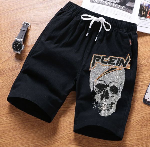 men's shorts summer casual skull men straight male fashion cotton beach short drill plus size 4xl 230130, White;black
men's shorts summer casual skull men straight male fashion cotton beach short drill plus size 4xl 230130, White;black