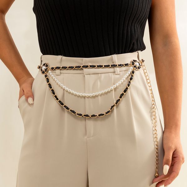 navel bell button rings trendy elegant simulated pearls belly chains for waist women jewelry black leather temperament body chain retro acce, Silver
navel bell button rings trendy elegant simulated pearls belly chains for waist women jewelry black leather temperament body chain retro acce, Silver