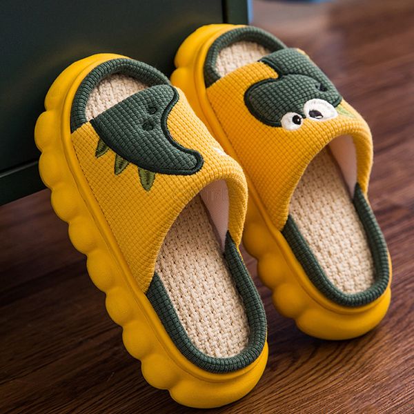 slippers cute dinosaur home for women soft cotton linen platm kids boys indoor slides children girls house shoes 230130, Black
slippers cute dinosaur home for women soft cotton linen platm kids boys indoor slides children girls house shoes 230130, Black