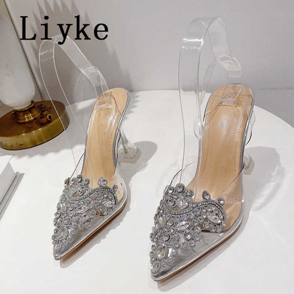 new pvc transparent women pumps crystal rhinestone high heels pointed toe wedding prom sandals spring clear shoes 0129, Black
new pvc transparent women pumps crystal rhinestone high heels pointed toe wedding prom sandals spring clear shoes 0129, Black