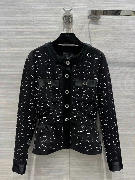women's jackets 2023 new spring o neck long sleeve beads designer coats brand same style sweater 0130-1, Black;brown
women's jackets 2023 new spring o neck long sleeve beads designer coats brand same style sweater 0130-1, Black;brown