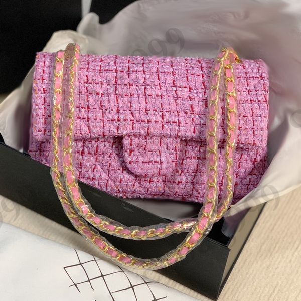 classic women pink purple tweed designer bags luxury multi pochette handbags gold hardware metal texture chain shoulder jumbo quilted flap c
classic women pink purple tweed designer bags luxury multi pochette handbags gold hardware metal texture chain shoulder jumbo quilted flap c