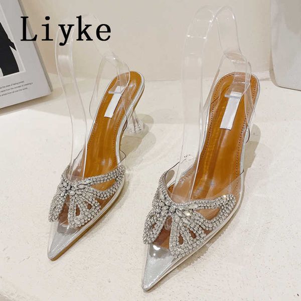 pvc transparent shoes crystal rhinestones pointed toe strange clear heels for women mules sandals elegant dress pumps 0129, Black
pvc transparent shoes crystal rhinestones pointed toe strange clear heels for women mules sandals elegant dress pumps 0129, Black