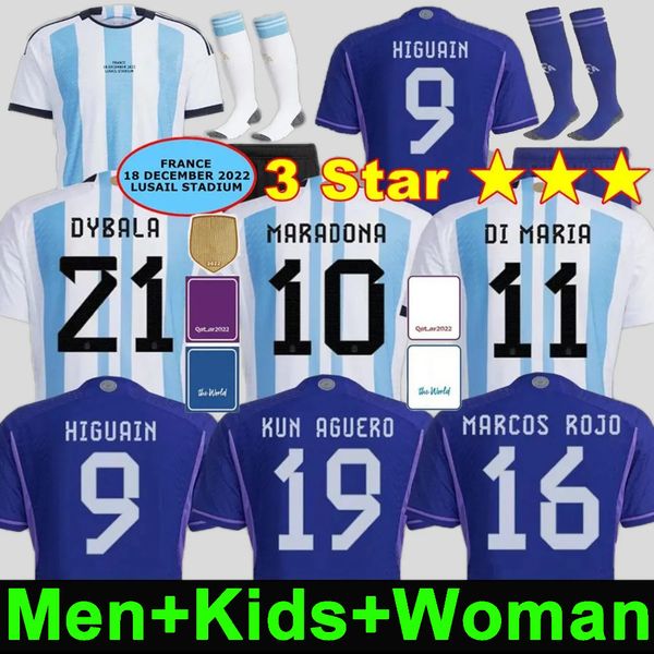 3 star 2022 argentina soccer jersey fans player version world cup dybala aguero maradona di maria j. alvarez home away pre-match men kids ki, Black;yellow
3 star 2022 argentina soccer jersey fans player version world cup dybala aguero maradona di maria j. alvarez home away pre-match men kids ki, Black;yellow