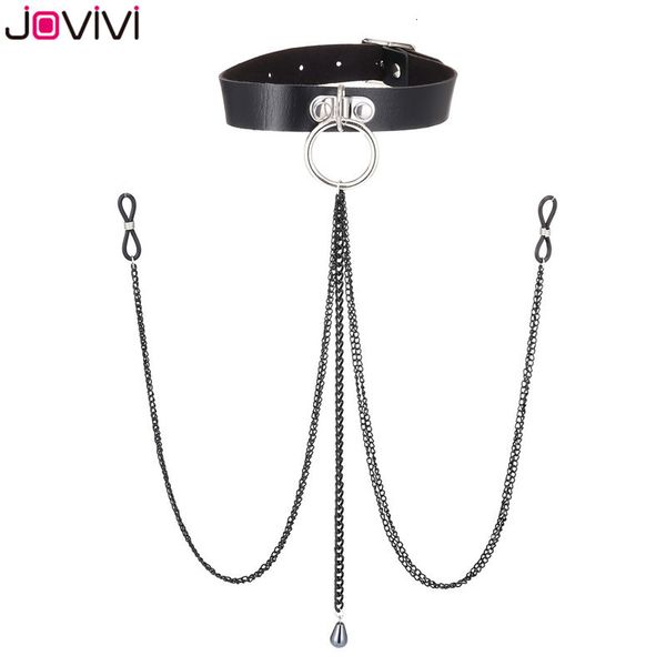 navel bell button rings jovivi 1x leather noose fake nipple rings choker silicone non piercing adjustable nipple chain body piercing jewelry, Silver
navel bell button rings jovivi 1x leather noose fake nipple rings choker silicone non piercing adjustable nipple chain body piercing jewelry, Silver