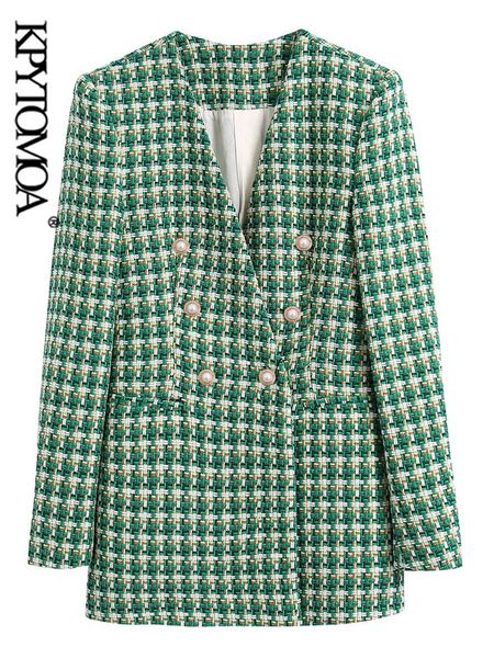 womens suits blazers kpytomoa women fashion double breasted tweed blazer coat vintage long sleeve welt pockets female outerwear chic veste f, White;black
womens suits blazers kpytomoa women fashion double breasted tweed blazer coat vintage long sleeve welt pockets female outerwear chic veste f, White;black