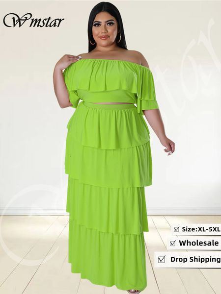 women's plus size tracksuits wmstar women clothing 2 piece outfitsskirts sets crop maxi big swing ball gown matching set wholesale drop, Black
women's plus size tracksuits wmstar women clothing 2 piece outfitsskirts sets crop maxi big swing ball gown matching set wholesale drop, Black