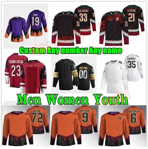 2022-23 #9 clayton keller reverse retro hockey jerseys #6 jakob chychrun #38 liam o'brien shane doan nick schmaltz christian fischer co, Black;red
2022-23 #9 clayton keller reverse retro hockey jerseys #6 jakob chychrun #38 liam o'brien shane doan nick schmaltz christian fischer co, Black;red