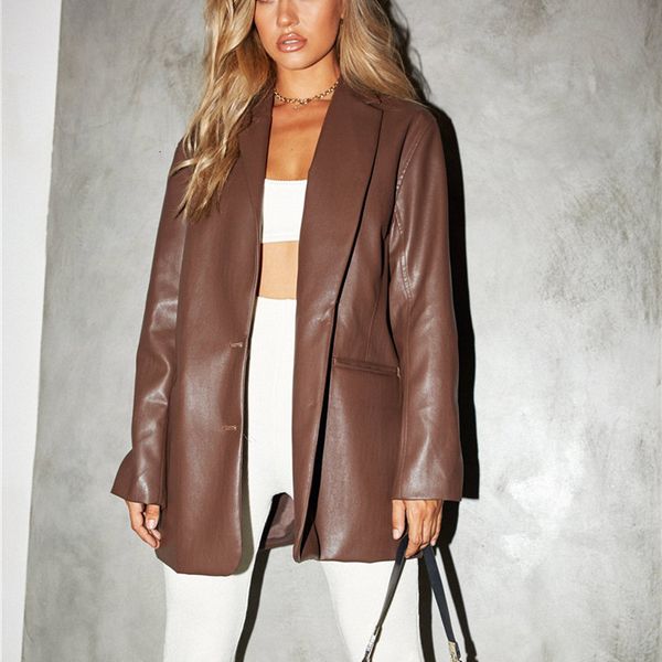 womens suits blazers pu faux leather women jacket coat brand jackets outerwear ladies coats female suit 230130, White;black
womens suits blazers pu faux leather women jacket coat brand jackets outerwear ladies coats female suit 230130, White;black