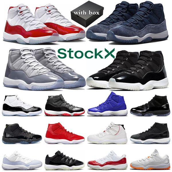 with box retro 11 cherry 11s basketball shoes men women midnight navy pure violet cool grey cap and gown bred jumpman 11 sports sneakers
with box retro 11 cherry 11s basketball shoes men women midnight navy pure violet cool grey cap and gown bred jumpman 11 sports sneakers