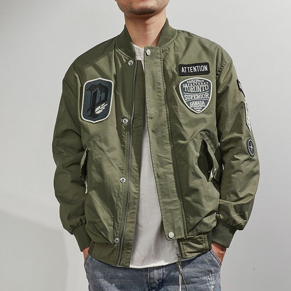 men's jackets retro pilot coat men's autumn and winter badge tooling jacket ins baseball collar casual 230130, Black;brown
men's jackets retro pilot coat men's autumn and winter badge tooling jacket ins baseball collar casual 230130, Black;brown