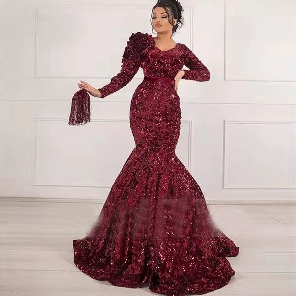 arabic dubai burgundy sequins mermaid evening dresses v neck full long sleeves prom gowns middle east robes de soiree floor length robes de, Black;red
arabic dubai burgundy sequins mermaid evening dresses v neck full long sleeves prom gowns middle east robes de soiree floor length robes de, Black;red