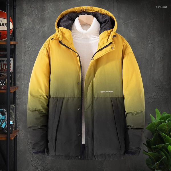 men's down mens cotton padded jacket men 2023 fashions yellow hooded warm patchwork loose coat casual street wear jackets for, Black
men's down mens cotton padded jacket men 2023 fashions yellow hooded warm patchwork loose coat casual street wear jackets for, Black