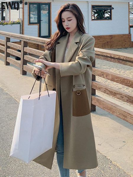 women's trench coats ewq office lady khaki overcoats single breasted turn-down collar women's windbreaker spring fashion loose tre, Tan;black
women's trench coats ewq office lady khaki overcoats single breasted turn-down collar women's windbreaker spring fashion loose tre, Tan;black