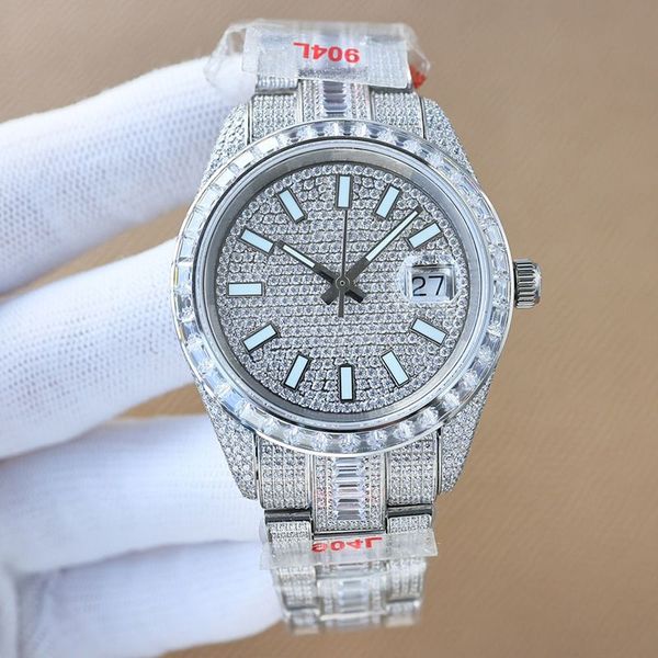 diamond mens watches 41mm designer movement master automatic mechanical watch sapphire glass classic folding strap waterproof wristwatch mon, Slivery;brown
diamond mens watches 41mm designer movement master automatic mechanical watch sapphire glass classic folding strap waterproof wristwatch mon, Slivery;brown