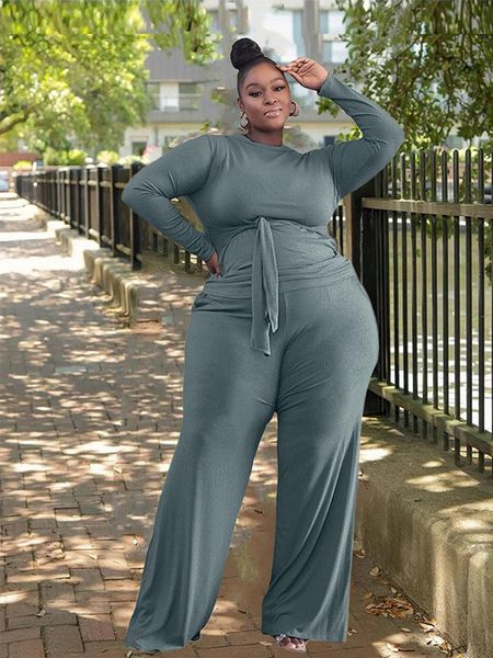 women's plus size tracksuits two piece sets womens outifits solid long sleeve and pant curve knit set large suit wholesale drop 230130, Black
women's plus size tracksuits two piece sets womens outifits solid long sleeve and pant curve knit set large suit wholesale drop 230130, Black