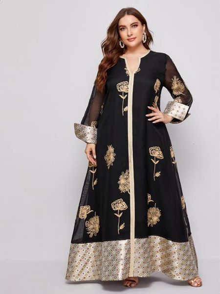 plus size dresses toleen women size large elegant party evening maxi spring lace abaya long oversized muslim festival clothing 230130, Black
plus size dresses toleen women size large elegant party evening maxi spring lace abaya long oversized muslim festival clothing 230130, Black