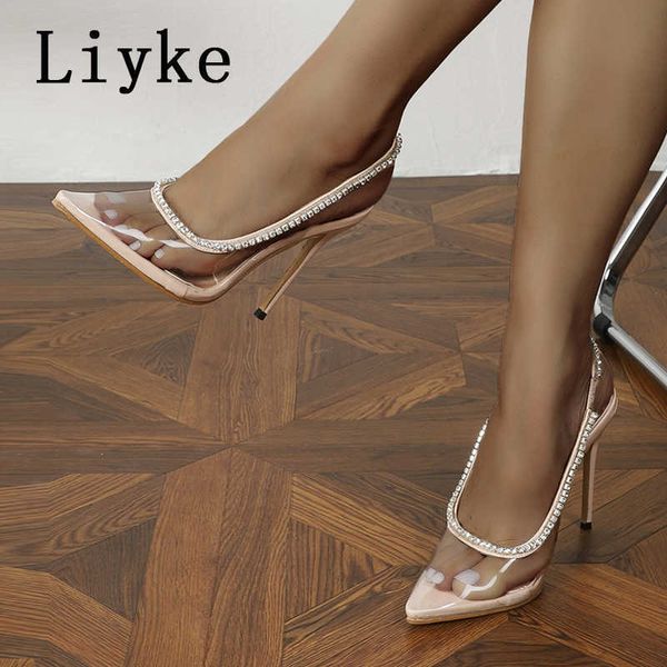 clear pvc transparent shoes for women stilettos high heels pointed to crystal rhinestone ladies club pumps sandals 0129, Black
clear pvc transparent shoes for women stilettos high heels pointed to crystal rhinestone ladies club pumps sandals 0129, Black