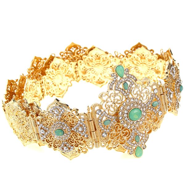 navel bell button rings sunspicems algeria women belt chain gold color morocco caftan belt mint green crystal hollow african waist beads wed, Silver
navel bell button rings sunspicems algeria women belt chain gold color morocco caftan belt mint green crystal hollow african waist beads wed, Silver