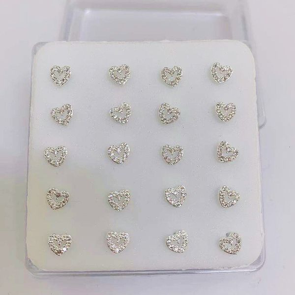 navel bell button rings 20pcs minimalist tiny cz zircon heart nose studs rings gold plated 18k over copper dainty sweet love nose piercing b, Silver
navel bell button rings 20pcs minimalist tiny cz zircon heart nose studs rings gold plated 18k over copper dainty sweet love nose piercing b, Silver