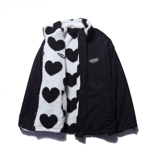 womens jackets autumn and winter love lambswool cottonpadded jacket doublesided collar couple loose warm y2k 230130, Black;brown
womens jackets autumn and winter love lambswool cottonpadded jacket doublesided collar couple loose warm y2k 230130, Black;brown