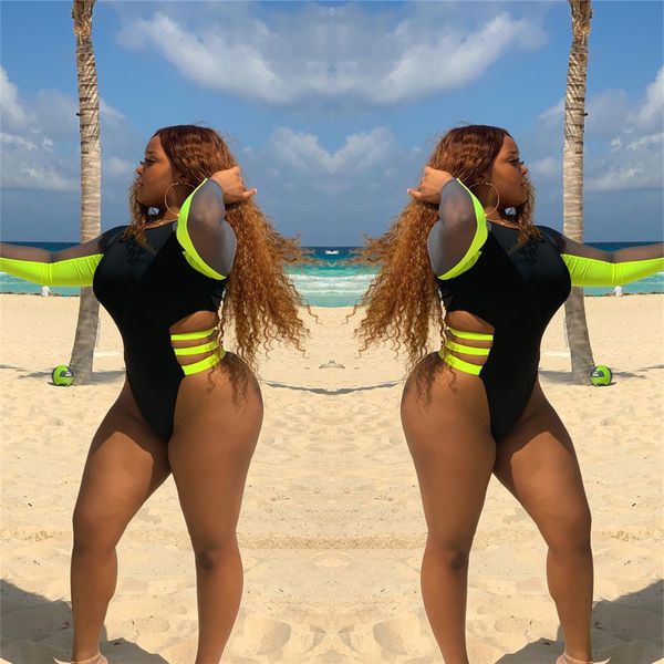 women's jumpsuits rompers bkld high waist long sleeve bodysuit oneck mesh patchwork bandage bodycon summer beach jumpsuit 230131, Black;white
women's jumpsuits rompers bkld high waist long sleeve bodysuit oneck mesh patchwork bandage bodycon summer beach jumpsuit 230131, Black;white