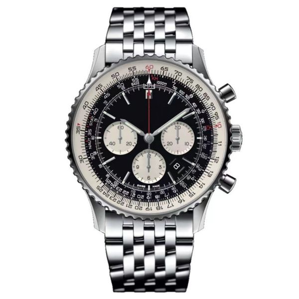 luxury men's watch 46mm oversized dial 316l boutique steel strap business casual sapphire glass timing waterproof hundred years famous, Slivery;brown
luxury men's watch 46mm oversized dial 316l boutique steel strap business casual sapphire glass timing waterproof hundred years famous, Slivery;brown