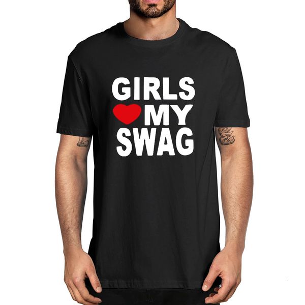 men's t-shirts girls love my swag funny vintage 100% cotton summer novelty oversized t-shirt women casual streetwear eu size tee 230131, White;black
men's t-shirts girls love my swag funny vintage 100% cotton summer novelty oversized t-shirt women casual streetwear eu size tee 230131, White;black