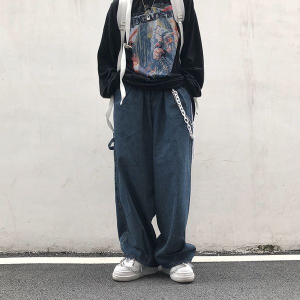 men's jeans deeptown classic oversize pants for men vintage japanese denim trousers male retro streetwear loose fashion hip hop spring, Blue
men's jeans deeptown classic oversize pants for men vintage japanese denim trousers male retro streetwear loose fashion hip hop spring, Blue