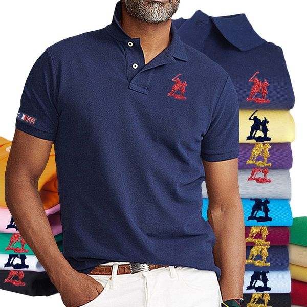 men's polos xs-5xl 100% cotton men's short sleeve polo shirts casual embroidery horse lapel summer male fashion homme clothing 23, White;black
men's polos xs-5xl 100% cotton men's short sleeve polo shirts casual embroidery horse lapel summer male fashion homme clothing 23, White;black