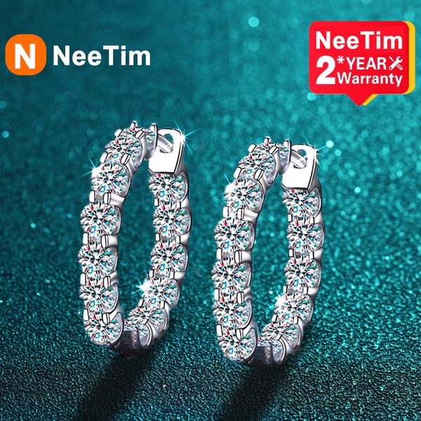 stud neetim 26ct d color hoop earring 925 sterling silver plated with 18k gold earrings for women sparkling party jewelry 230130, Golden;silver
stud neetim 26ct d color hoop earring 925 sterling silver plated with 18k gold earrings for women sparkling party jewelry 230130, Golden;silver