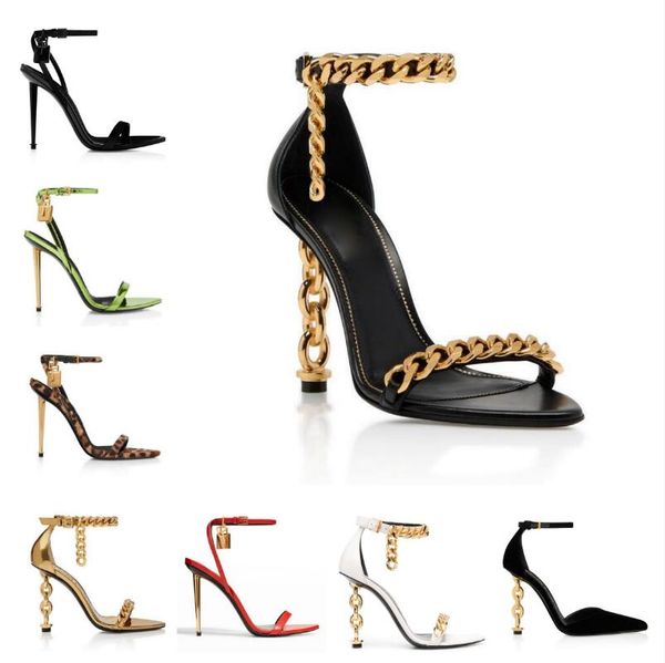 luxury leather sandal chain mirror leather padlock pointy naked gladiator women fine heel fashion party woman shoes with box and dustbag 35-, Black
luxury leather sandal chain mirror leather padlock pointy naked gladiator women fine heel fashion party woman shoes with box and dustbag 35-, Black