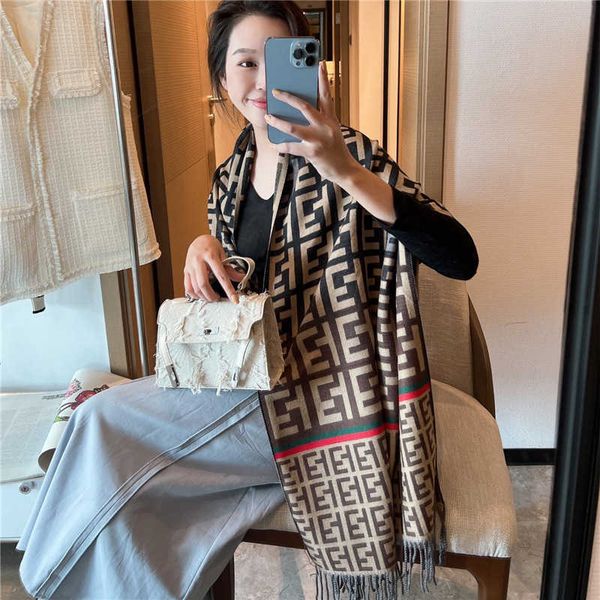 scarves new printed letters fashion cashmere scarves for women thickened double sided air conditioning shawl student's scarf with decor, Blue;gray
scarves new printed letters fashion cashmere scarves for women thickened double sided air conditioning shawl student's scarf with decor, Blue;gray