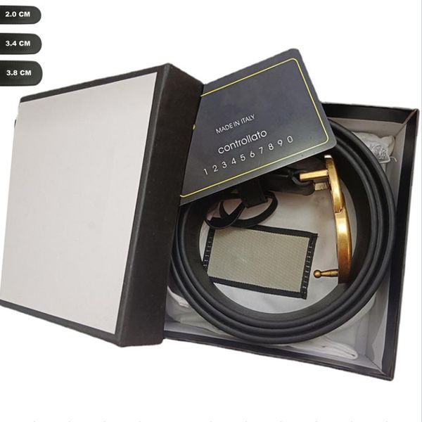 fashion cool mens designer belts womens men casual letter smooth gold buckle luxury belt width 2.0cm 3.4cm 3.8cm with white box, Black;brown
fashion cool mens designer belts womens men casual letter smooth gold buckle luxury belt width 2.0cm 3.4cm 3.8cm with white box, Black;brown