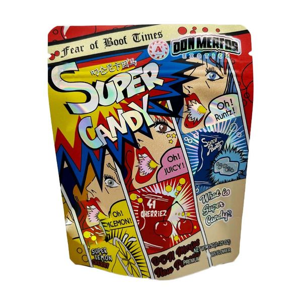 super candy flower mylar bags 3.5g dry herb 420 edible food packaging resealable zipper plastic bag
super candy flower mylar bags 3.5g dry herb 420 edible food packaging resealable zipper plastic bag