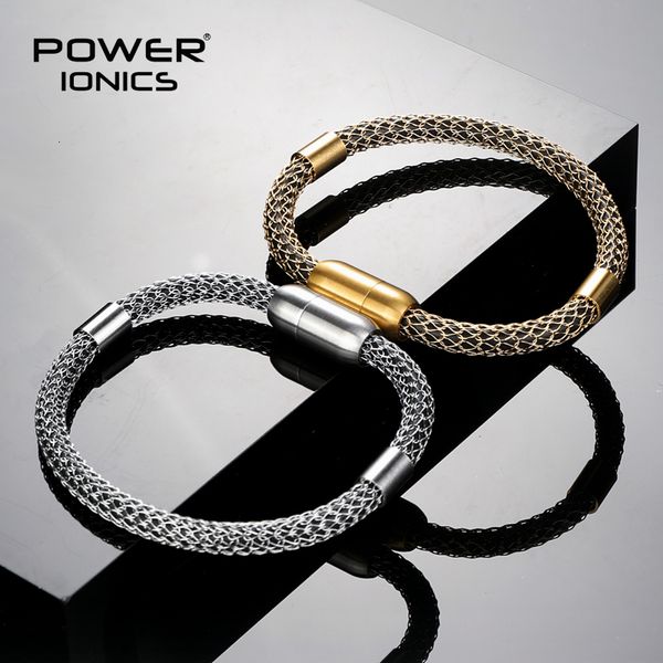 charm bracelets power ionics original design 316 steel mesh net fashion retro anions bracelet balance human body energy christmas gifts 2301, Golden;silver
charm bracelets power ionics original design 316 steel mesh net fashion retro anions bracelet balance human body energy christmas gifts 2301, Golden;silver