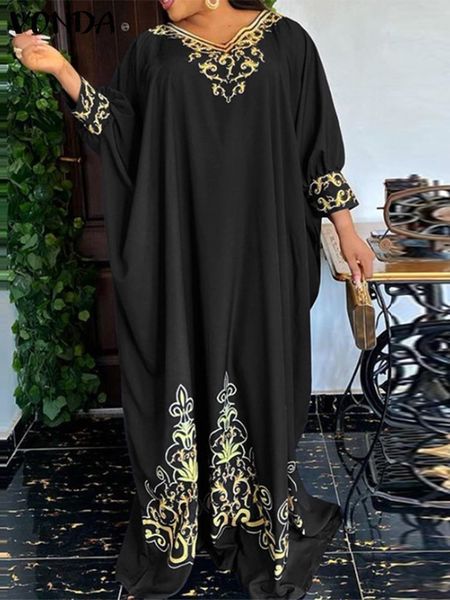 plus size dresses size women printed maxi dress vonda autumn vneck baggy bat sleeve long party vestido casual loose sundress 230130, Black
plus size dresses size women printed maxi dress vonda autumn vneck baggy bat sleeve long party vestido casual loose sundress 230130, Black
