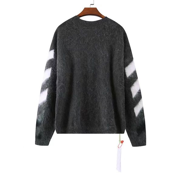high-end sweater men's and women's couple winter gradient arrow oversize loose sweater, White;black
high-end sweater men's and women's couple winter gradient arrow oversize loose sweater, White;black