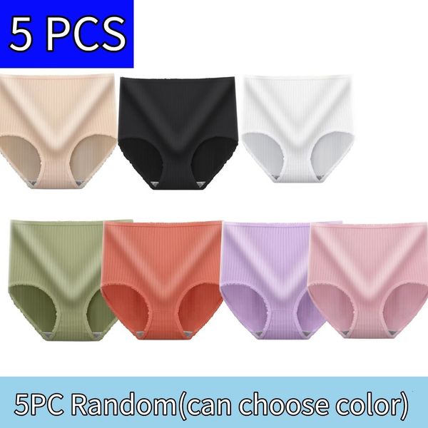 women's panties 5pclots large size underwear seamless highrise solid cotton underpants ladies lingerie for 40100kg 230131, Black;pink
women's panties 5pclots large size underwear seamless highrise solid cotton underpants ladies lingerie for 40100kg 230131, Black;pink