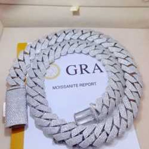 Necklace Moissanite Chain Pendant Necklaces Iced Out Pass D…