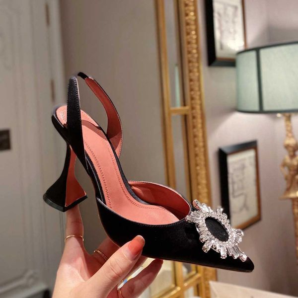 designer sandals muaddi dress shoes sunflower high heels classic rubber sandal crystal-embellished buckle pointed shoes fashion luxury ladie, Black
designer sandals muaddi dress shoes sunflower high heels classic rubber sandal crystal-embellished buckle pointed shoes fashion luxury ladie, Black