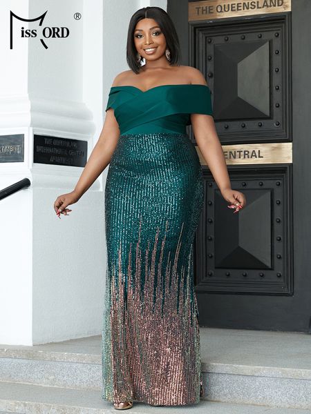 plus size dresses missord off shoulder sequin pllus size women formal dress short sleeve large maxi evening party green vestdios 230130, Black
plus size dresses missord off shoulder sequin pllus size women formal dress short sleeve large maxi evening party green vestdios 230130, Black