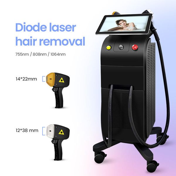 diode laser dual handle titanium ice big power three wavelength 755nm 808nm 1064nm painless permanent diode laser hair removal machine with, Black
diode laser dual handle titanium ice big power three wavelength 755nm 808nm 1064nm painless permanent diode laser hair removal machine with, Black